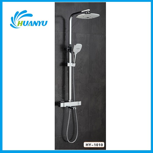 Amupada Square Shower Rod Ṣeto